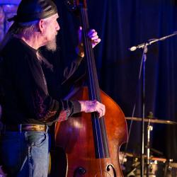 Playing the bass at Charlotte Blues Society