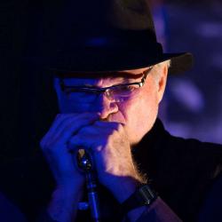 Playing Harmonica at Charlotte Blues Society