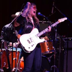 Brandy Zdan with drummer husband Aaron Haynes